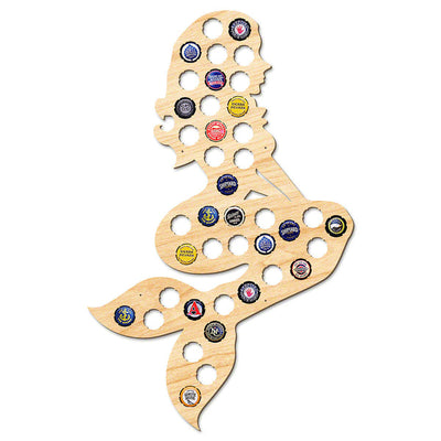 Enchanting Mermaid Beer Cap Map
